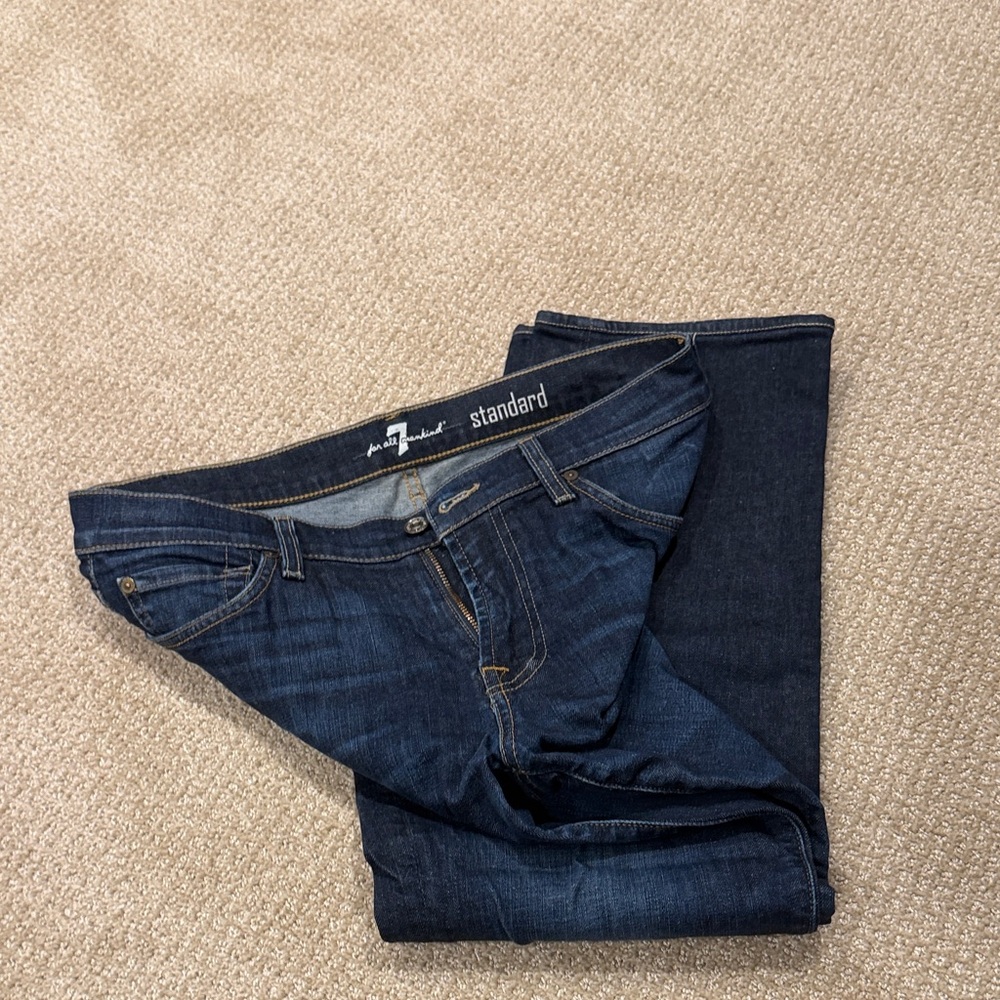 7 For All Mankind Indigo Denim Jeans